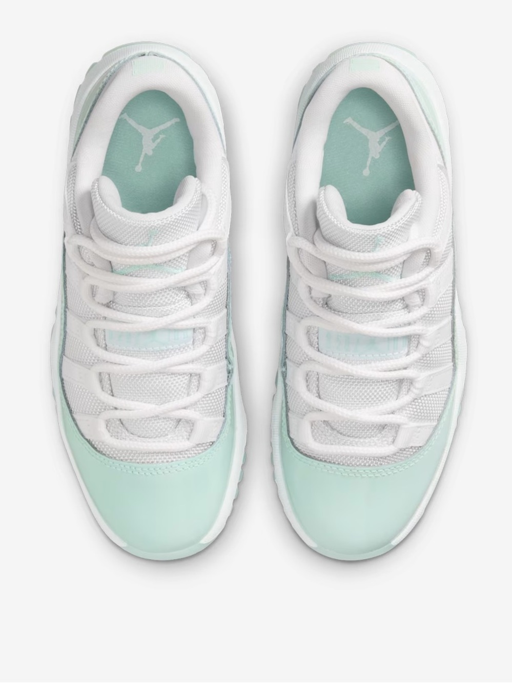Jordan Little Kids' 11 Retro Low Sneakers - White & Mint Size 13  🏀